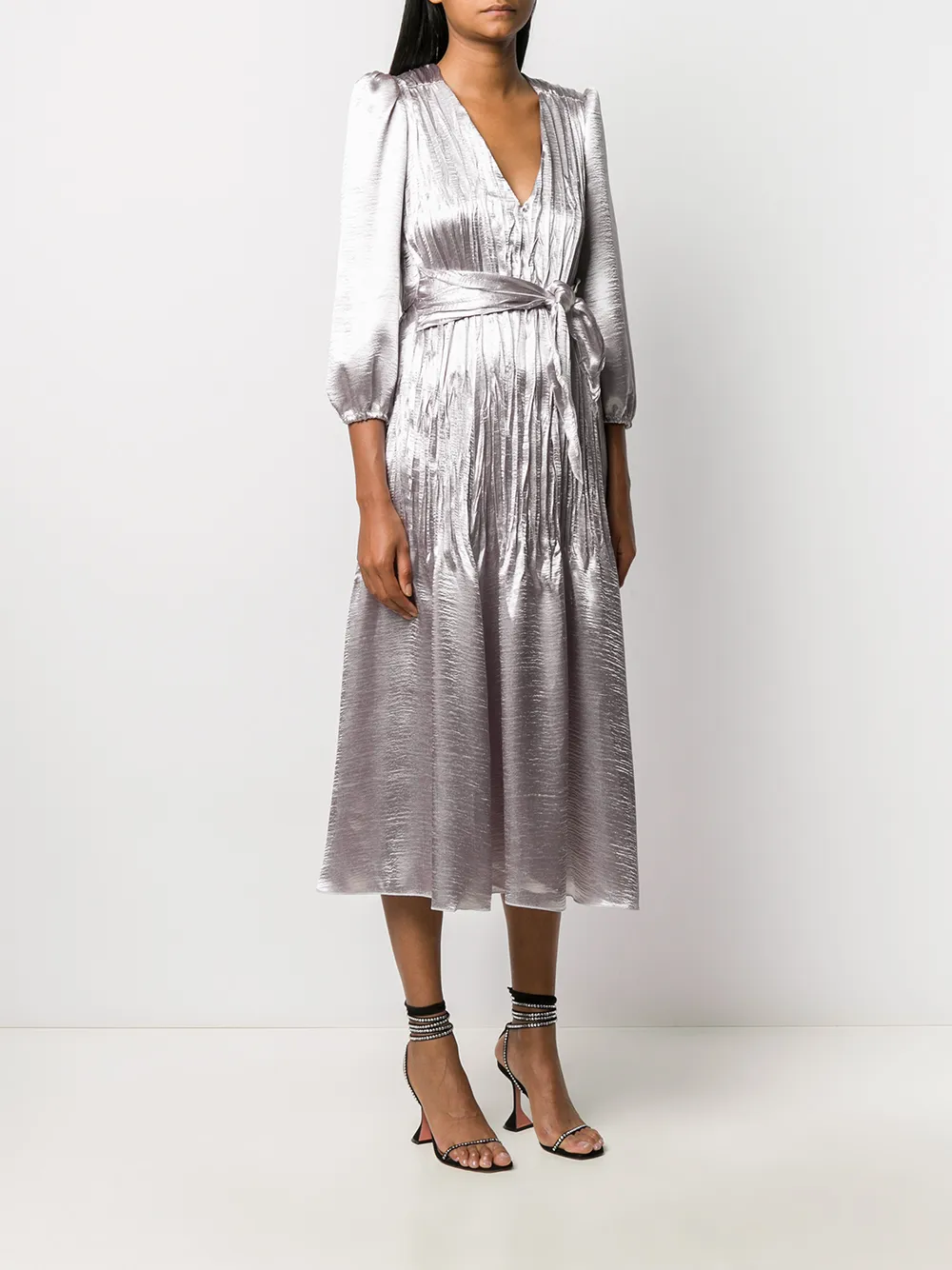 Philosophy Di Lorenzo Serafini Metallic jurk - Zilver