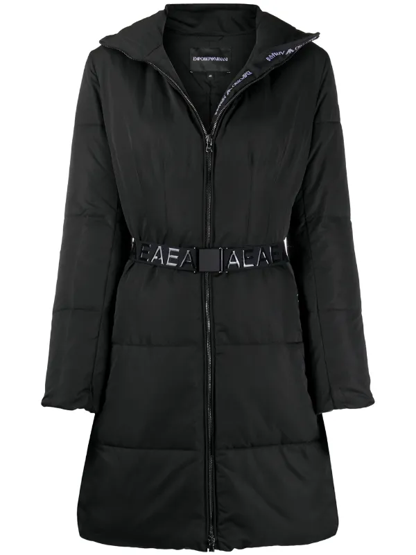 emporio armani black coat