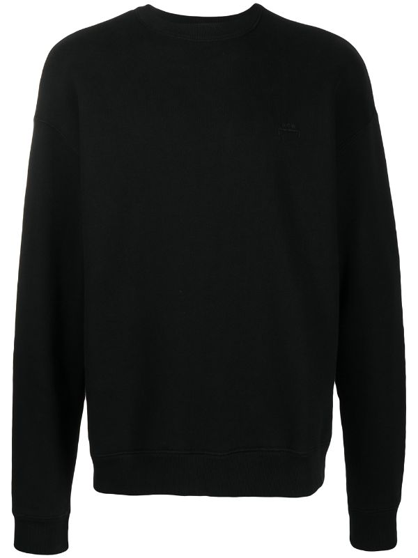 black fitted sweatshirt