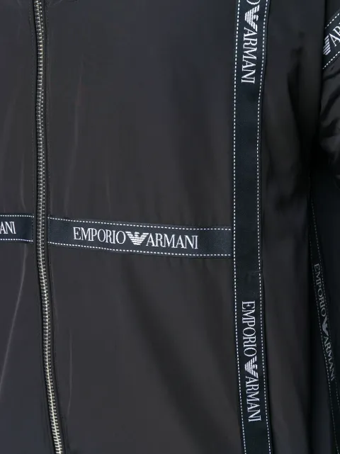 emporio armani tape hoodie