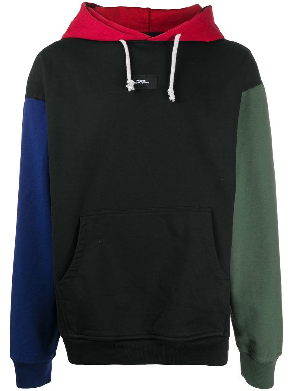 colour block hoodie