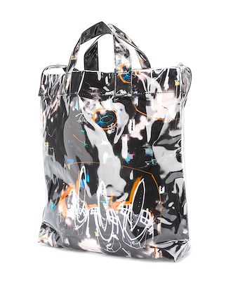 graffiti-print tote bag展示图