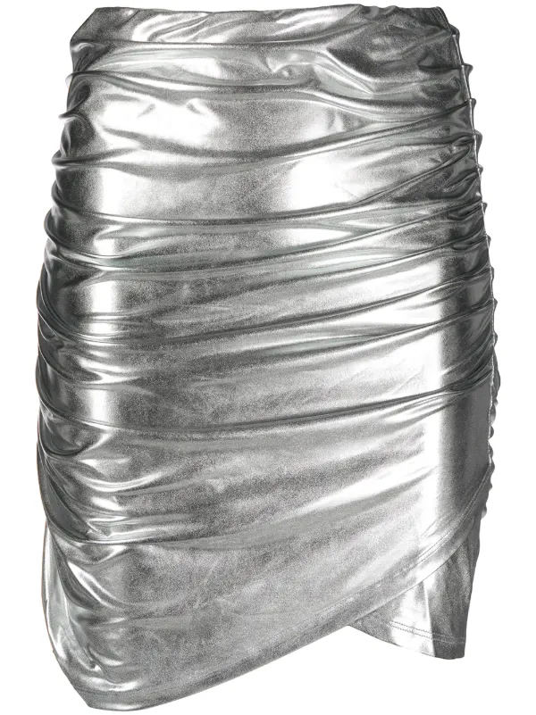 ruched wrap skirt
