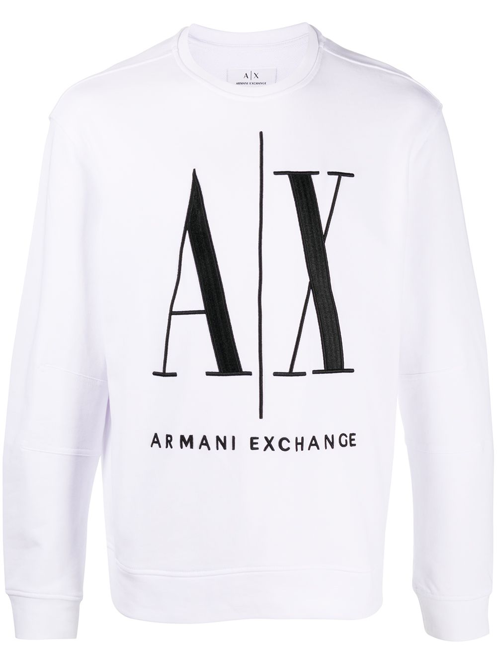 фото Armani exchange толстовка с круглым вырезом и логотипом