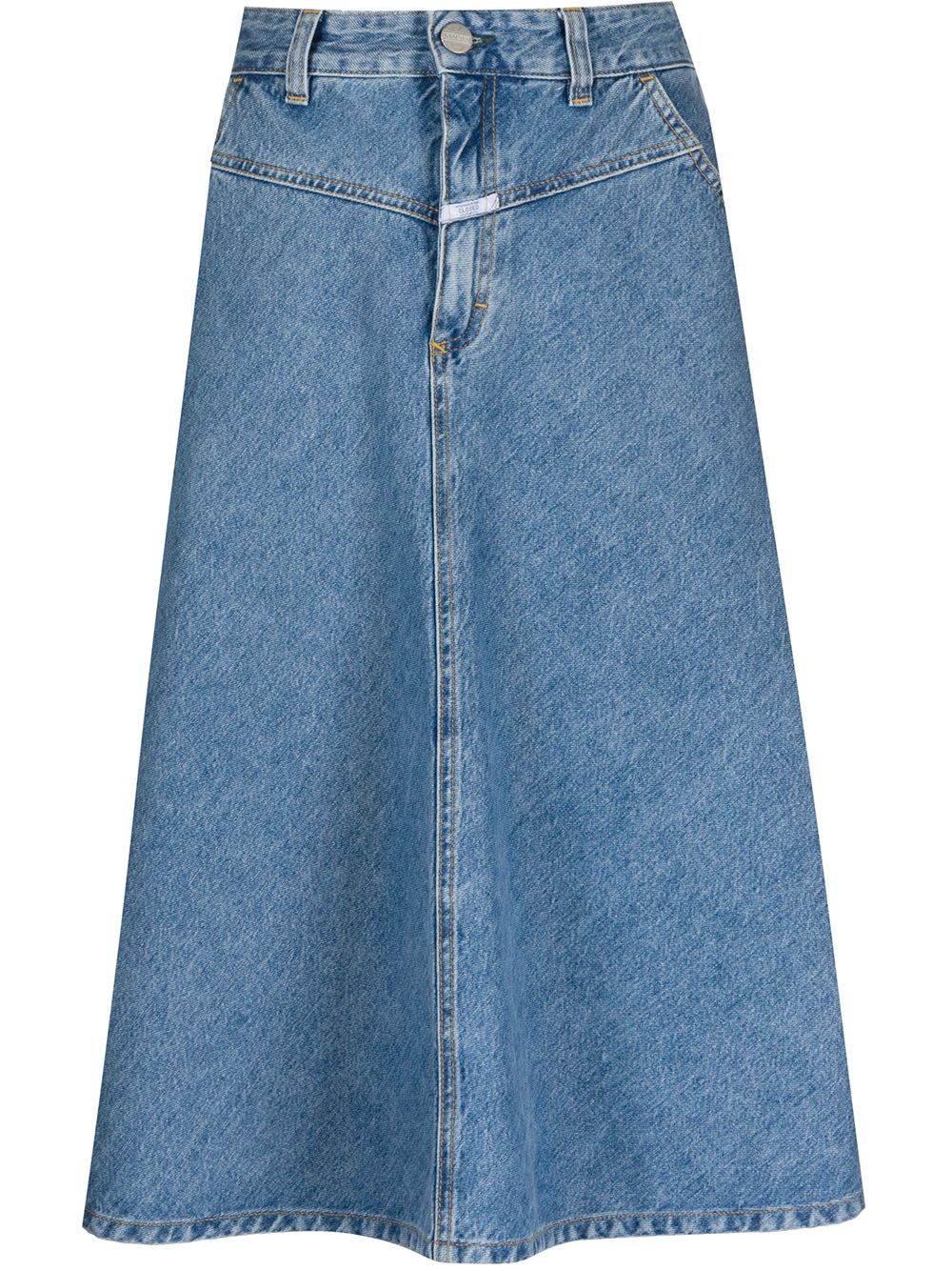фото Closed джинсовая юбка с завышенной талией