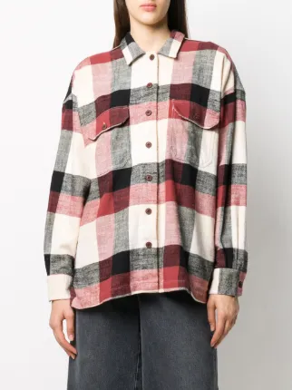 check print long-sleeved shirt展示图