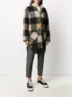Woolrich check pattern cardi-coat