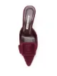 Manolo Blahnik pointed toe buckle mules