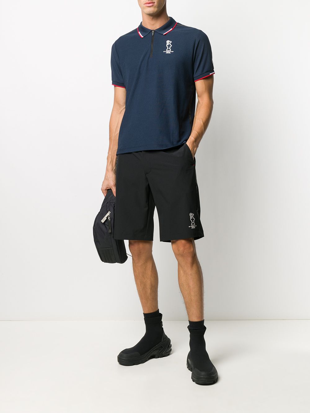 фото North sails x prada cup logo print polo