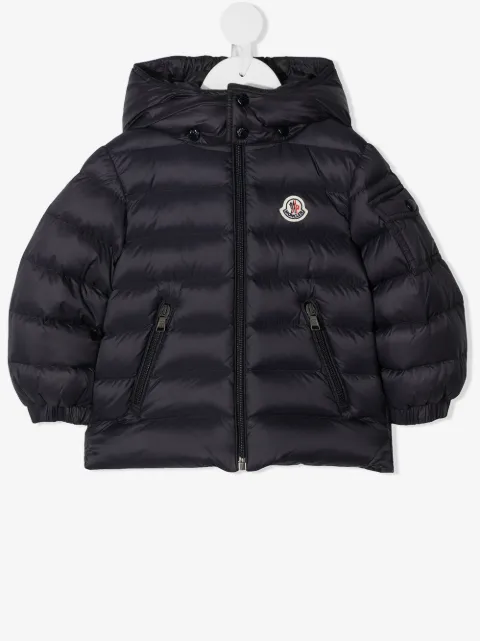 Moncler Enfant logo patch jacket