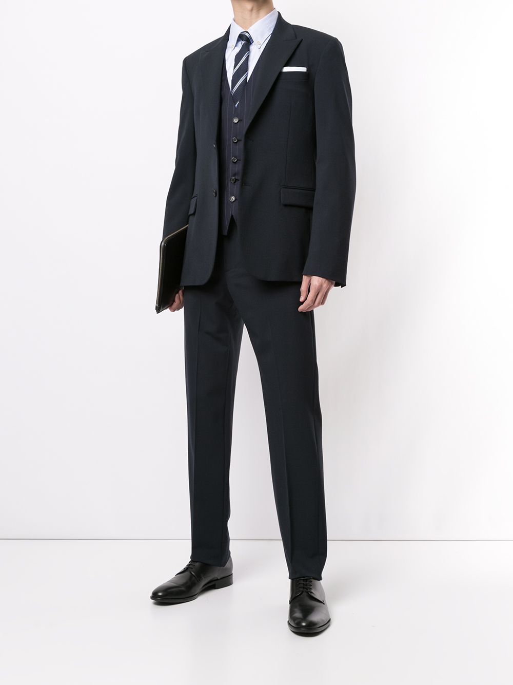 фото Brioni костюмный жилет в тонкую полоску