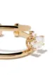 Mizuki 14kt yellow gold Sea of Beauty diamond and white topaz ear cuff