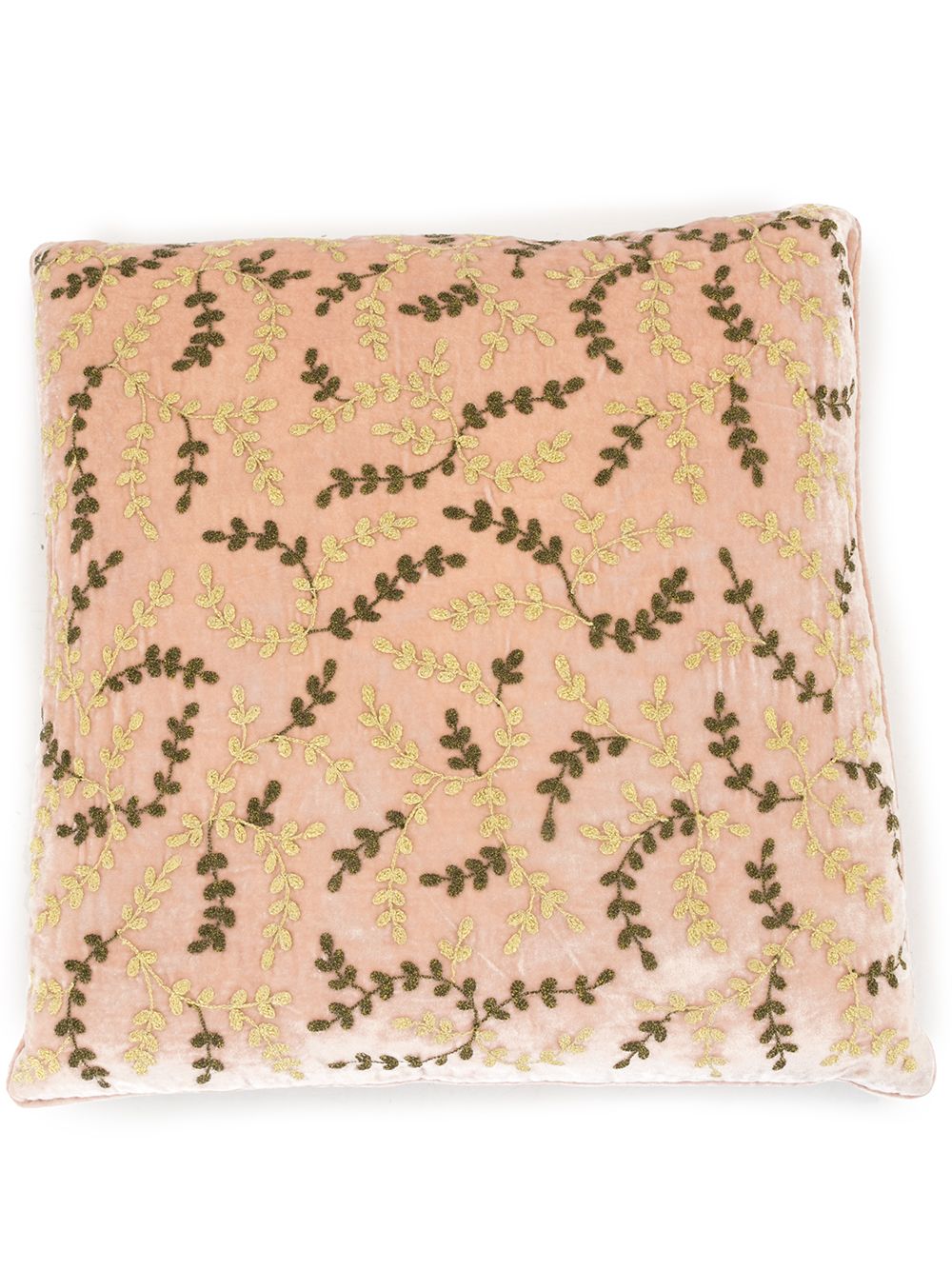 фото Anke drechsel embroidered leaf cushion