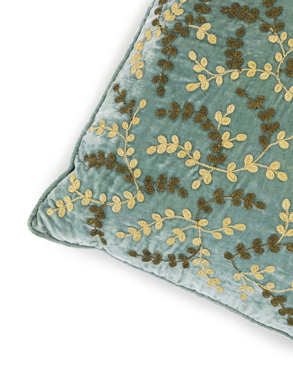 фото Anke drechsel embroidered leaf cushion