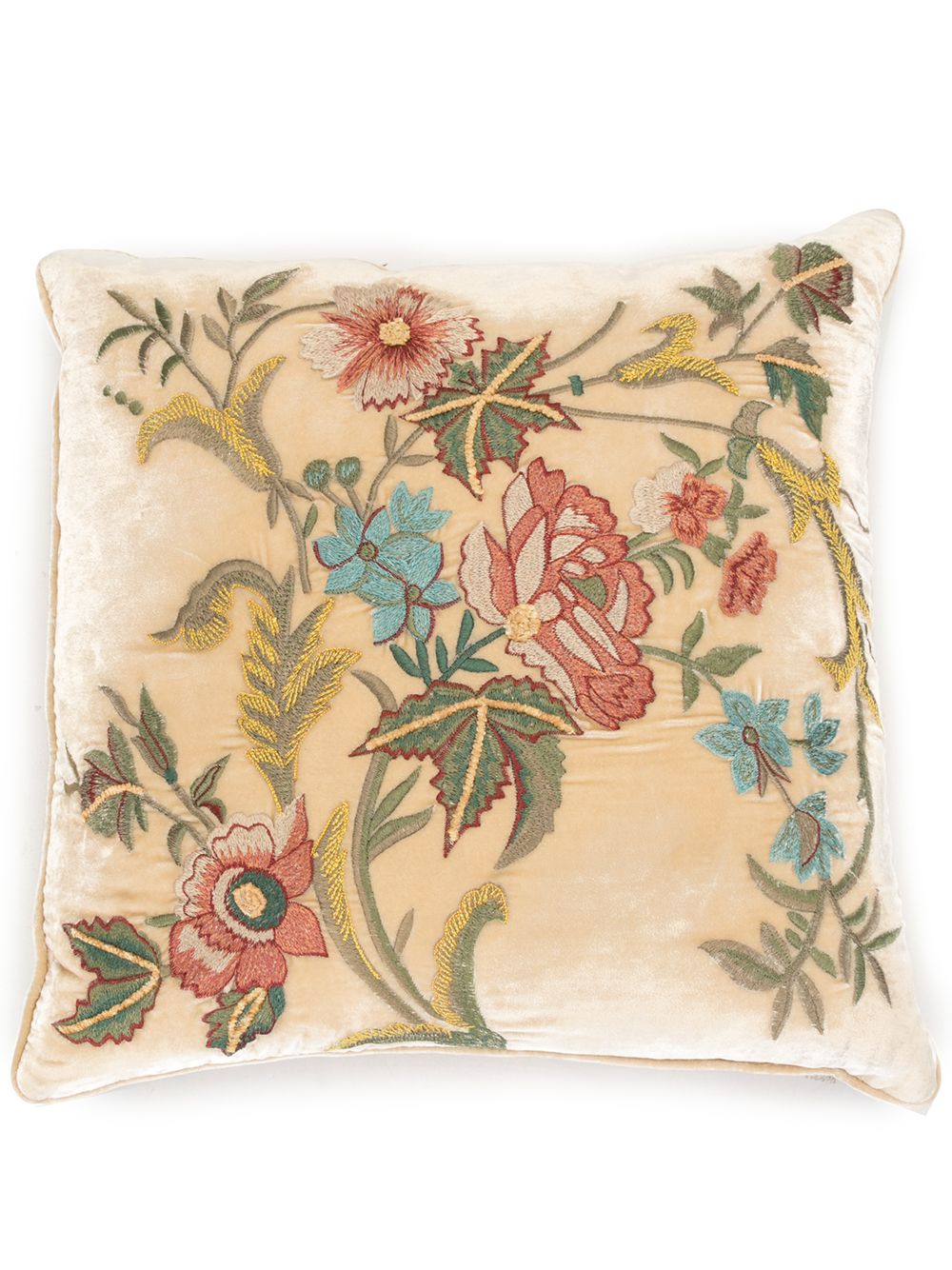 фото Anke drechsel embroidered floral cushion