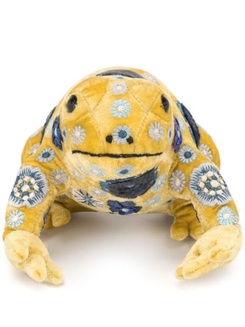 Anke Drechsel embroidered frog soft toy