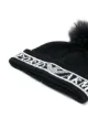 Emporio Armani intarsia knit pom pom beanie