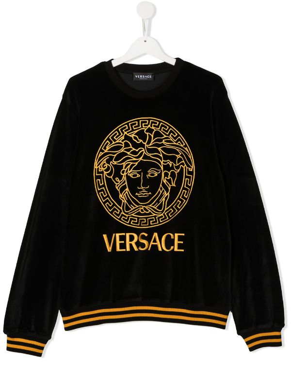 versace velvet sweatshirt