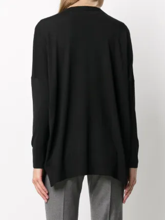 oversized batwing sleeve jumper展示图