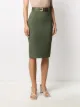 Elisabetta Franchi logo belt pencil skirt