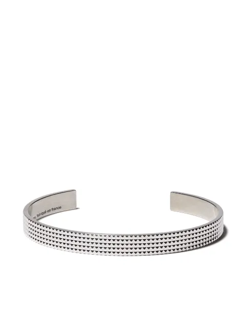 Le Gramme 23 grammes guilloche pyramid bracelet