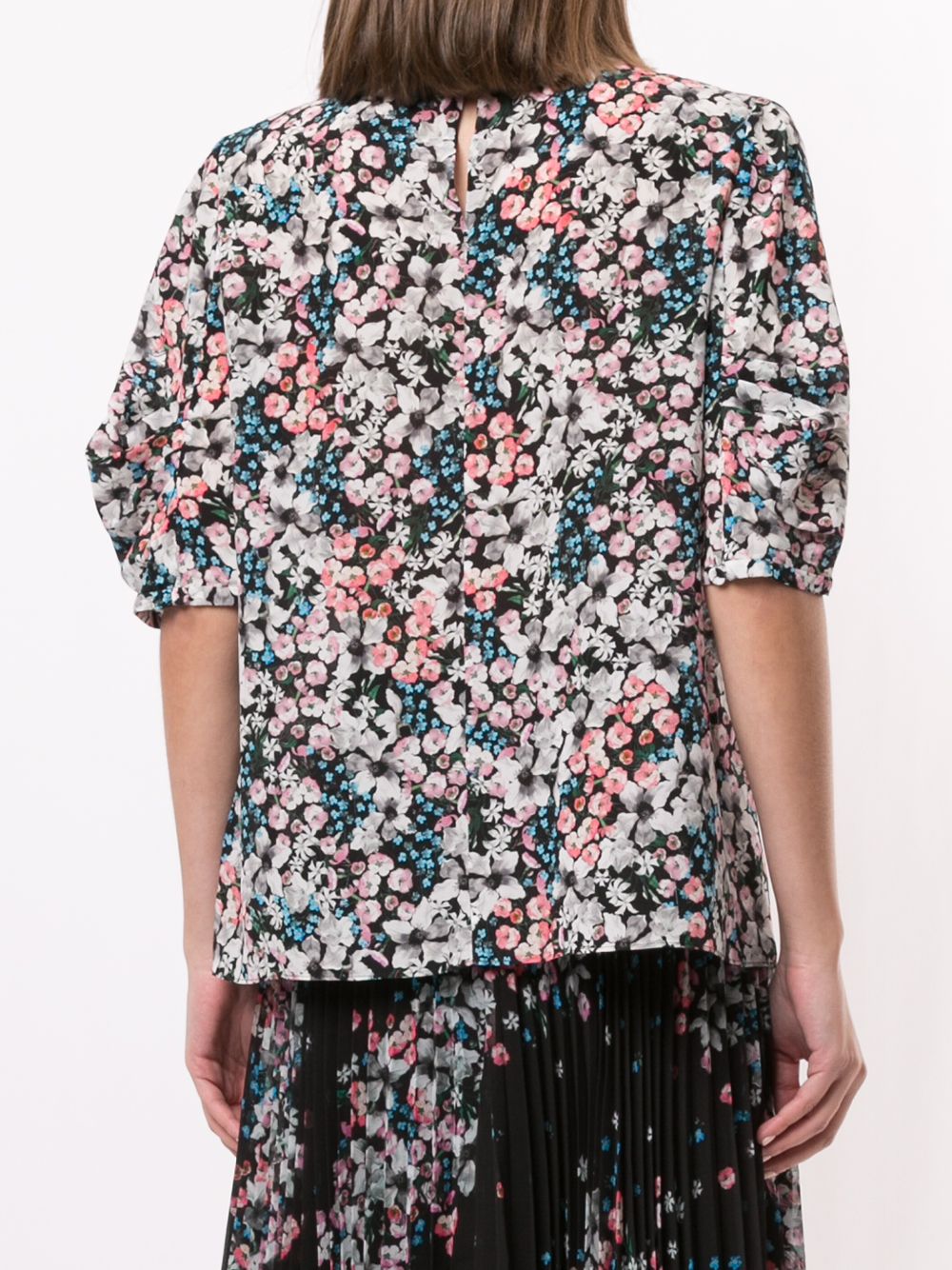 фото Erdem floral-print silk blouse