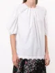 Erdem lace-trim short-sleeve blouse
