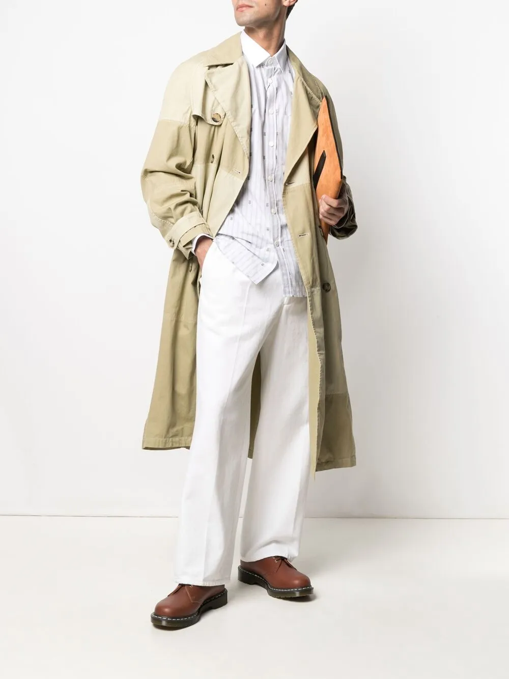 фото Burberry клетчатая рубашка с монограммой tb