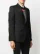 Givenchy logo pattern peaked blazer