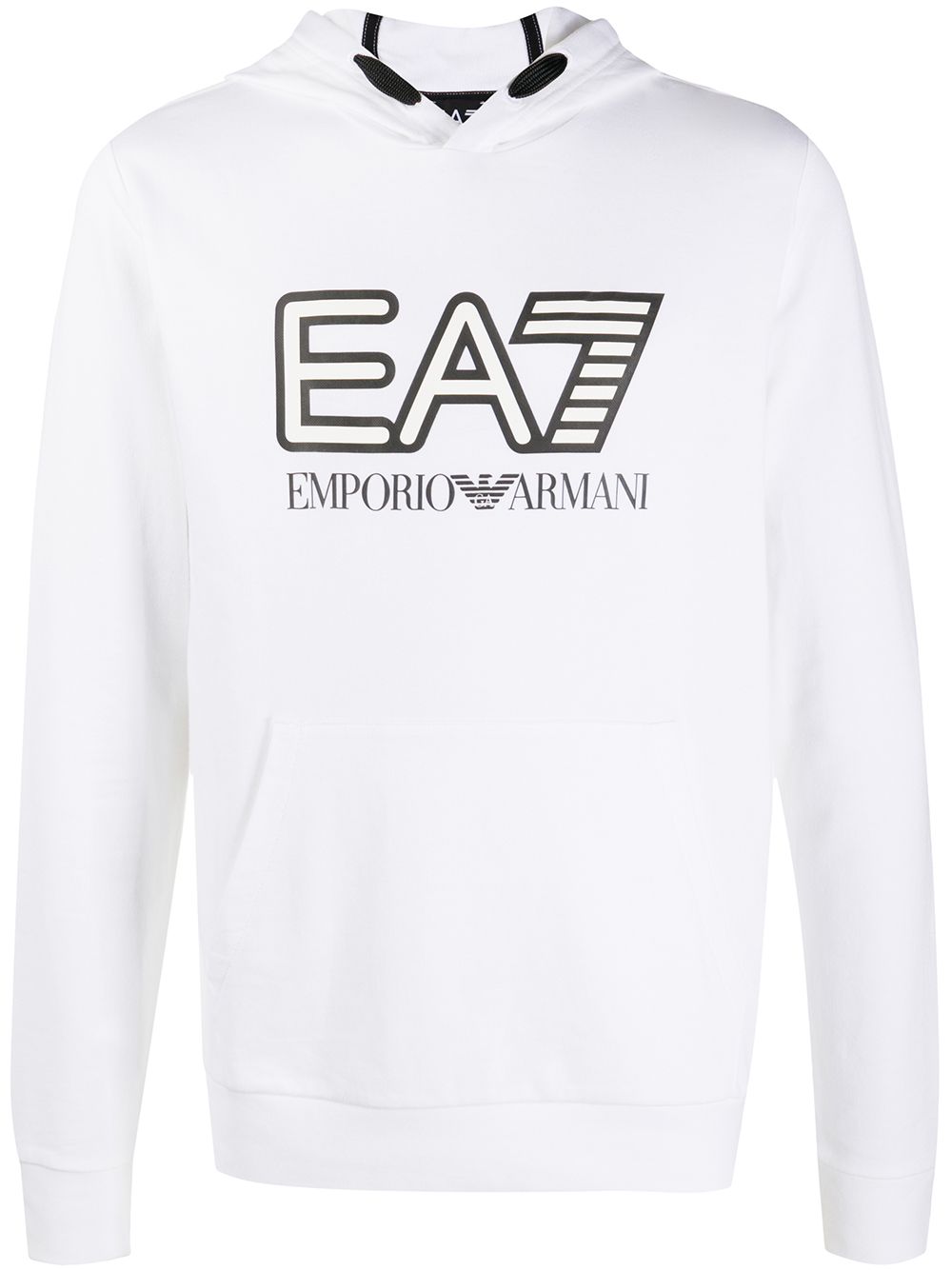 фото Ea7 emporio armani худи с логотипом и длинными рукавами