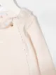 Chloé Kids ruffled neck cotton pajama