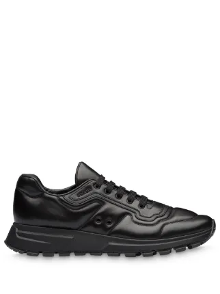 Prada prax 01 leather sneakers hot sale