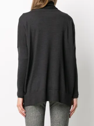 oversized batwing sleeve jumper展示图