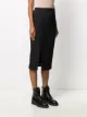 Rochas split-hem matelassé pencil skirt