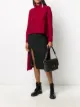 Image 2 of Rochas split-hem matelassé pencil skirt