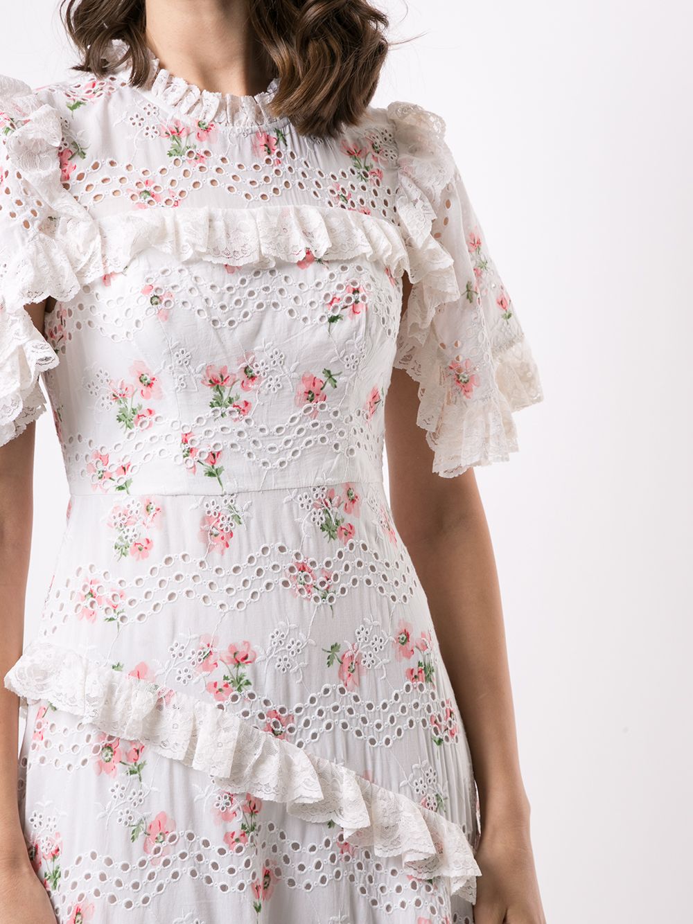 Needle & Thread Floral Broderie Anglaise Dress - Farfetch
