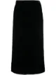 Image 1 of Rochas draped-back velvet skirt