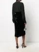 Image 2 of Rochas draped-back velvet skirt