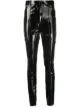 Image 1 of David Koma leather straight-leg trousers