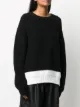 Rochas contrast-hem sweater