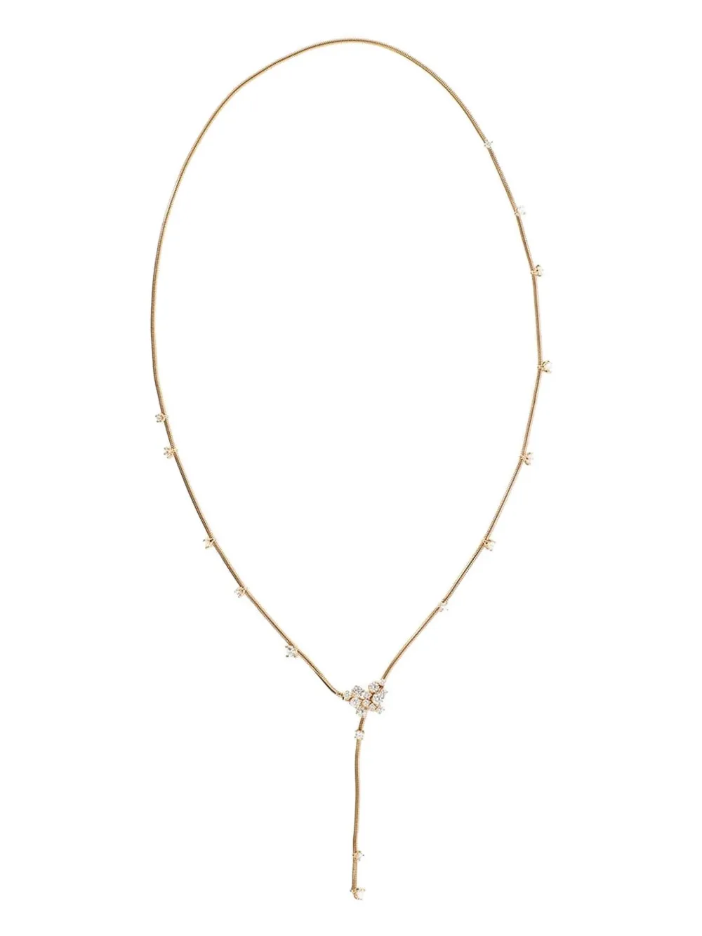 Mattia Cielo 18k Rose Gold Rugiada Diamond Necklace In Gold