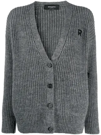 ribbed longline cardigan