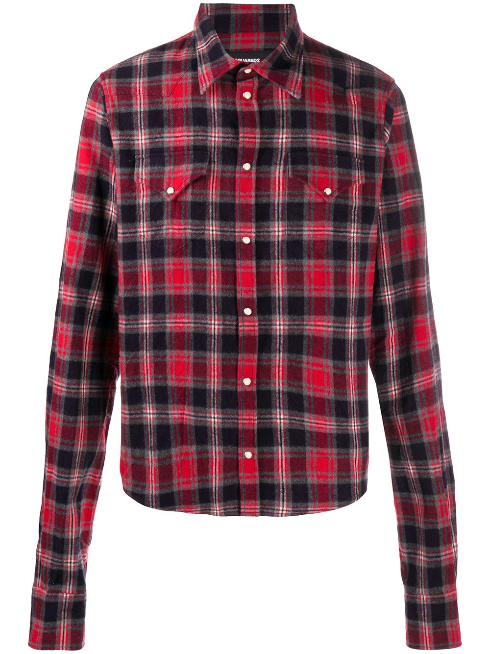 

Dsquared2 camisa a cuadros con botones - Rojo