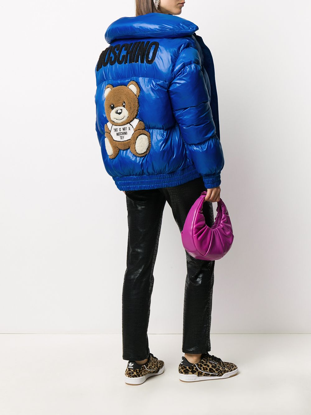 фото Moschino короткий пуховик teddy bear