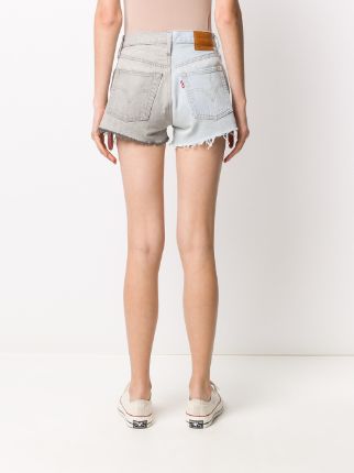 501 two-tone denim shorts展示图