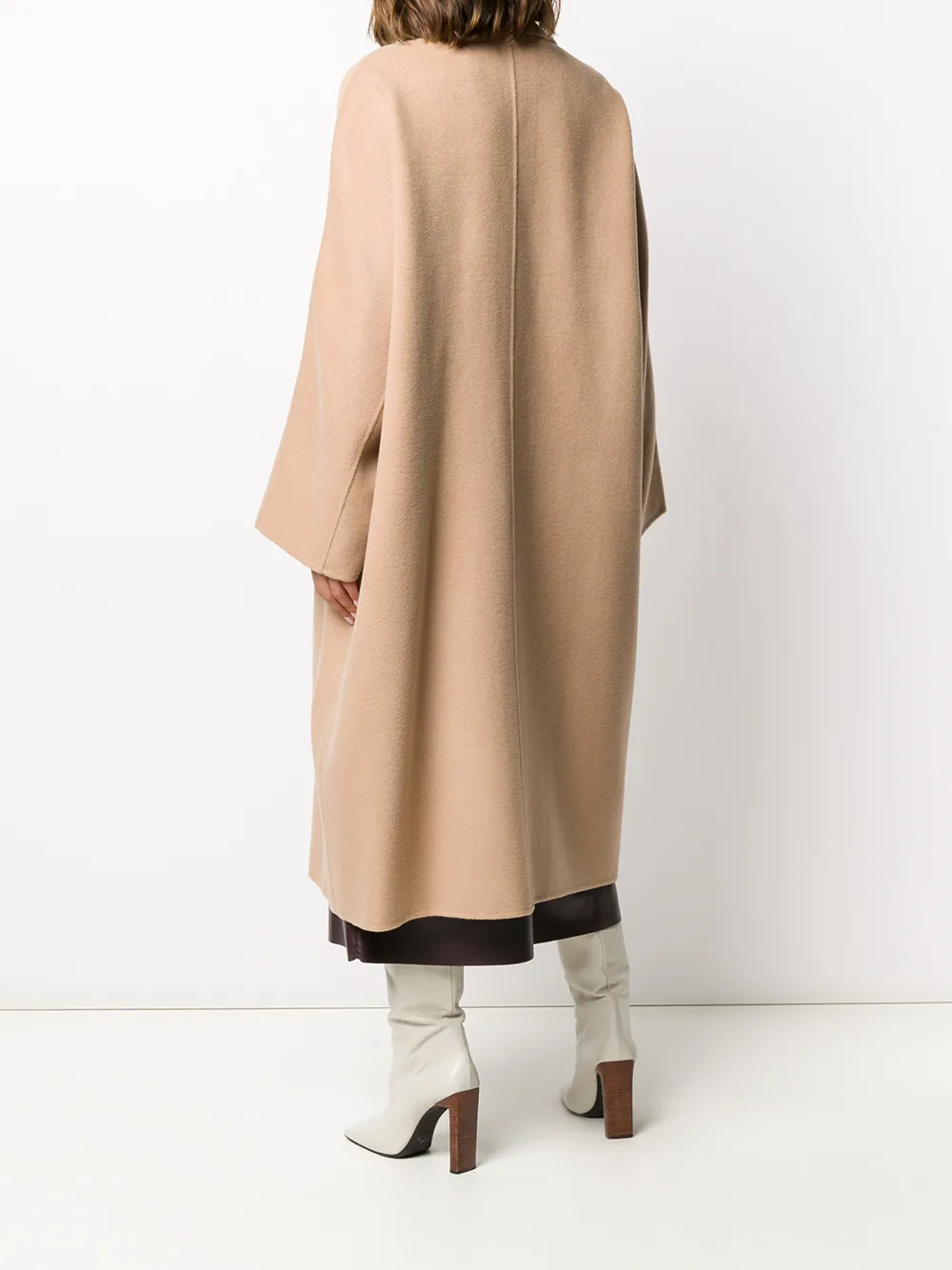 Stand Studio Oversized Double-breasted Coat In Neutrals