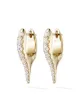 Imagen 1 de Melissa Kaye aretes Lola mini en oro amarillo de 18kt con diamantes