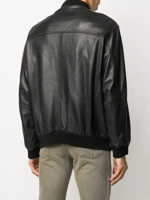 1980 leather bomber jacket