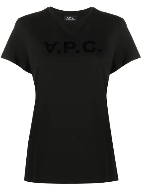 A.P.C. logo-print short sleeve t-shirt Women
