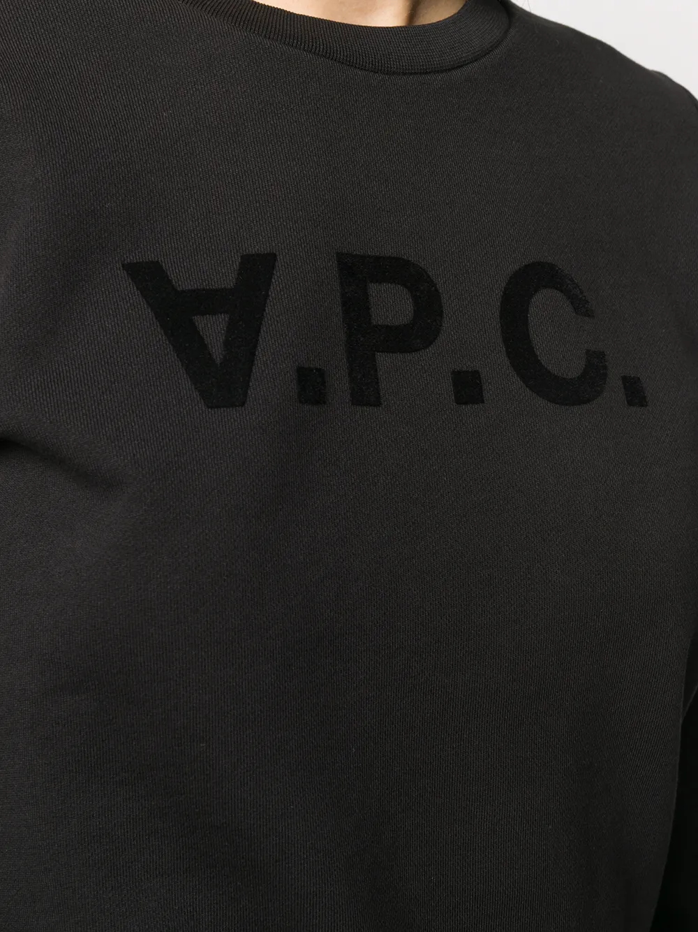 Cheap A.P.C. logo print sweatshirt Women